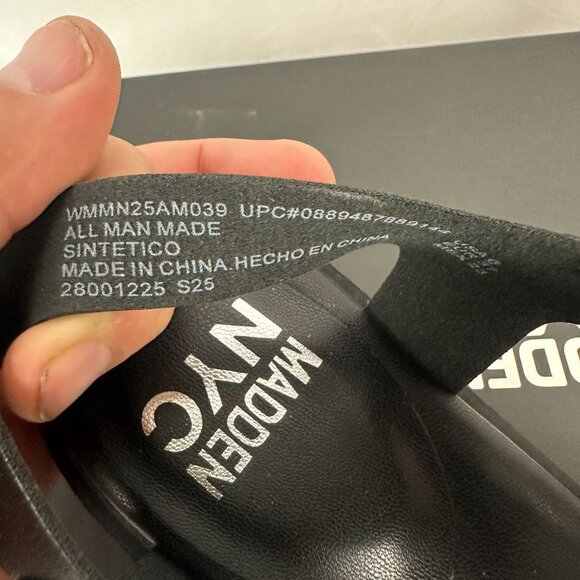 Madden NYC Black Fisherman Sandal Size 6 Adjustable Comfort Straps Chunky Sole - Picture 8 of 14